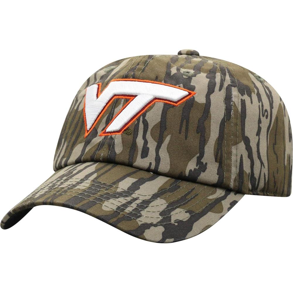 imageMossy Oak Bottomland Original Camo College Crew Adjustable HatVirginia Tech Hokies