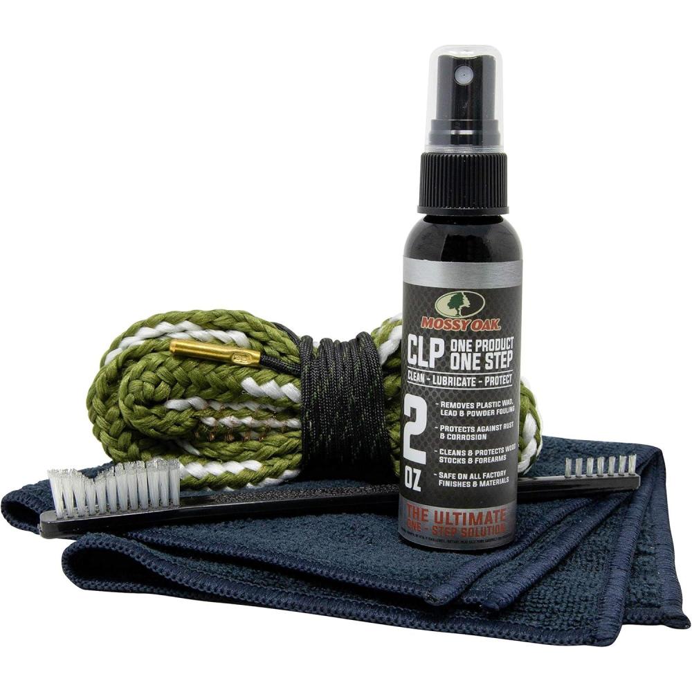 imageMossy Oak CLP Shotgun Combo Kit  AllInclusive Shotgun Maintenance Kit  Gun Cleaning Kit  with Bore Brush CLP Pump Sprayer Nylon Brush ampamp Microfiber Towel20 Gauge