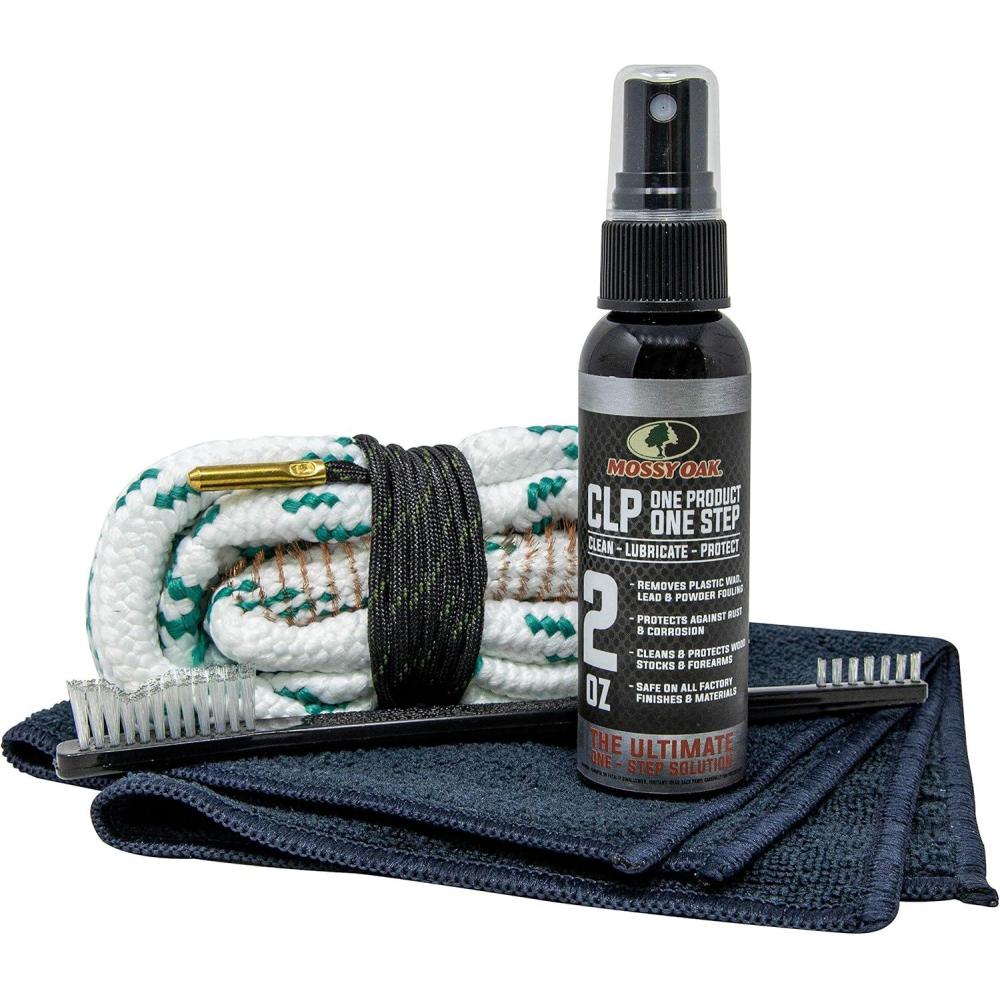 imageMossy Oak CLP Shotgun Combo Kit  AllInclusive Shotgun Maintenance Kit  Gun Cleaning Kit  with Bore Brush CLP Pump Sprayer Nylon Brush ampamp Microfiber Towel12 Gauge