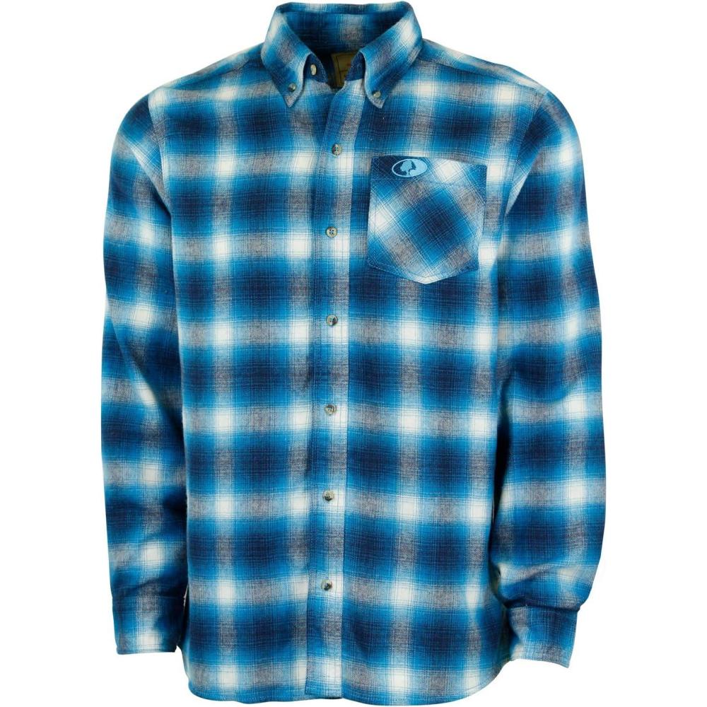 imageMossy Oak Flannel Shirt for Men Buffalo Plaid Long Sleeve Mens Flannel ShirtsTwilight Gradient