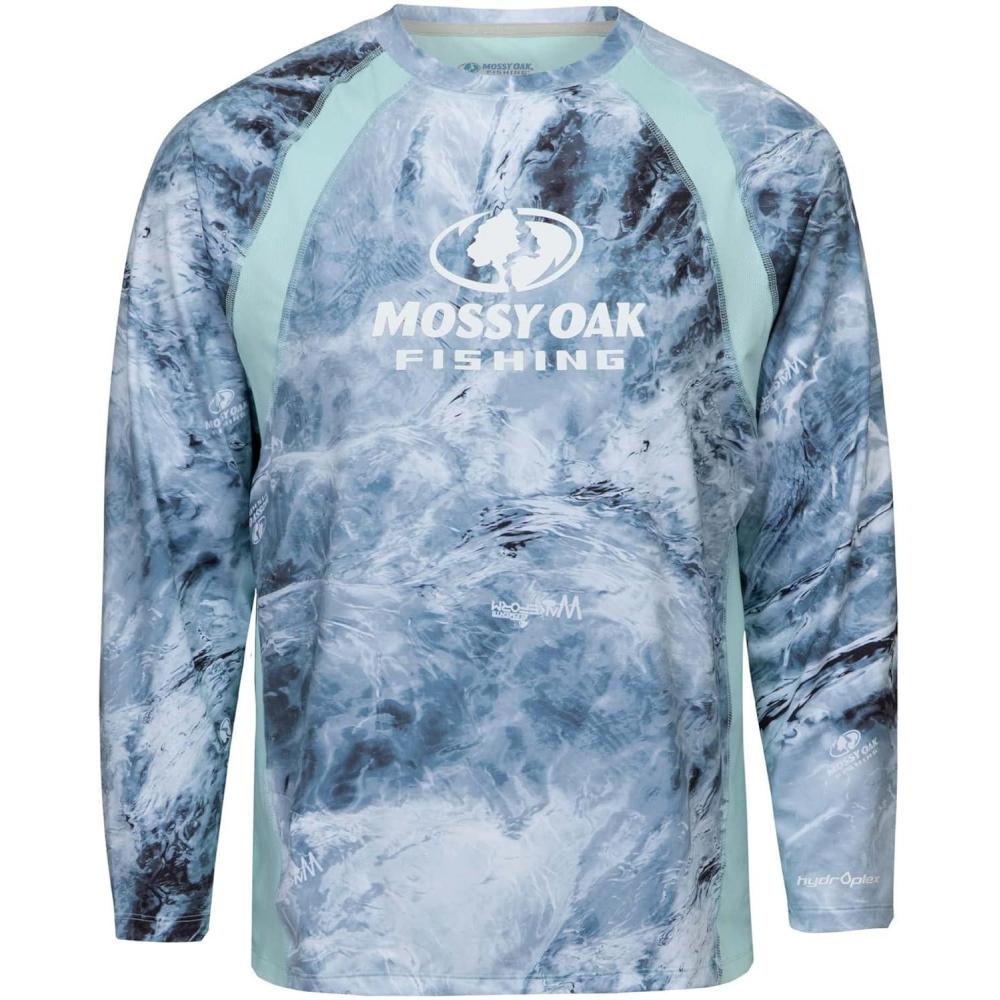 imageMossy Oak Mens Fishing Shirts for Men Long Sleeve with UPF 40 Sun ProtectionShirtArctic 21