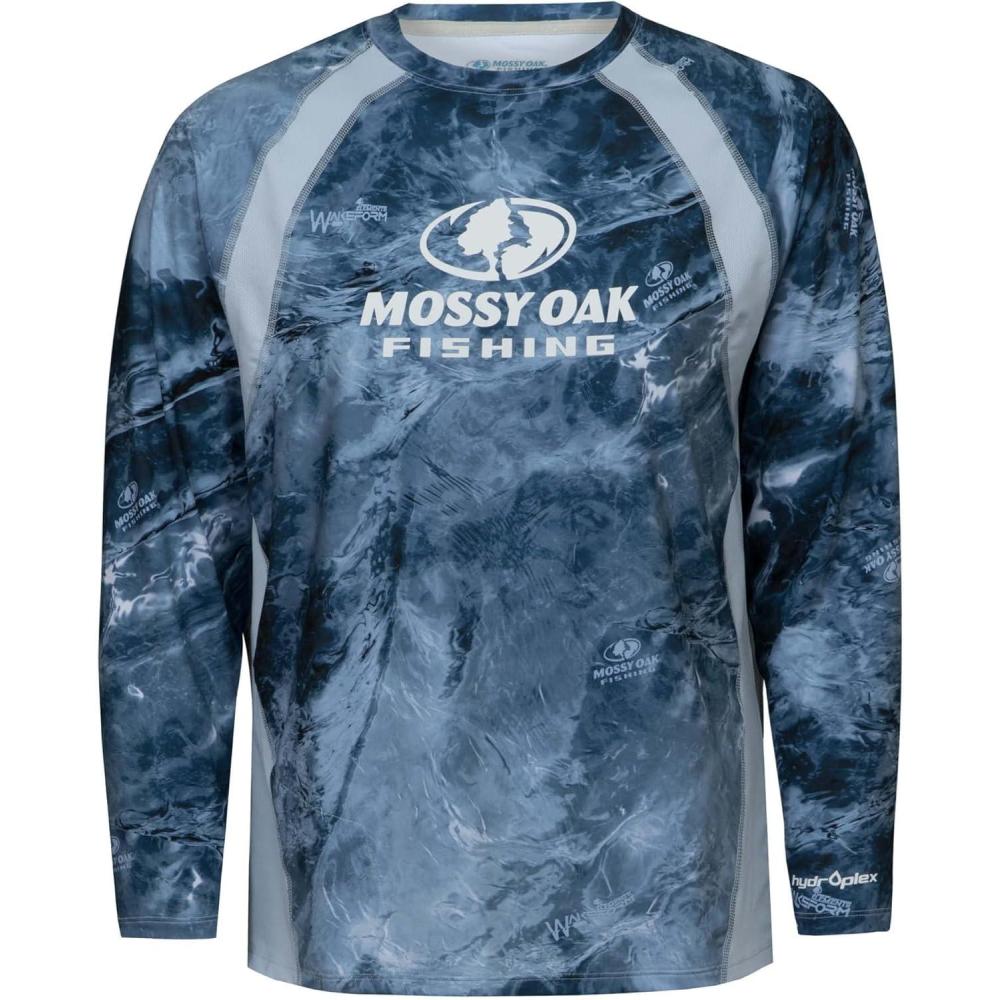 imageMossy Oak Mens Fishing Shirts for Men Long Sleeve with UPF 40 Sun ProtectionShirtHighseas 21
