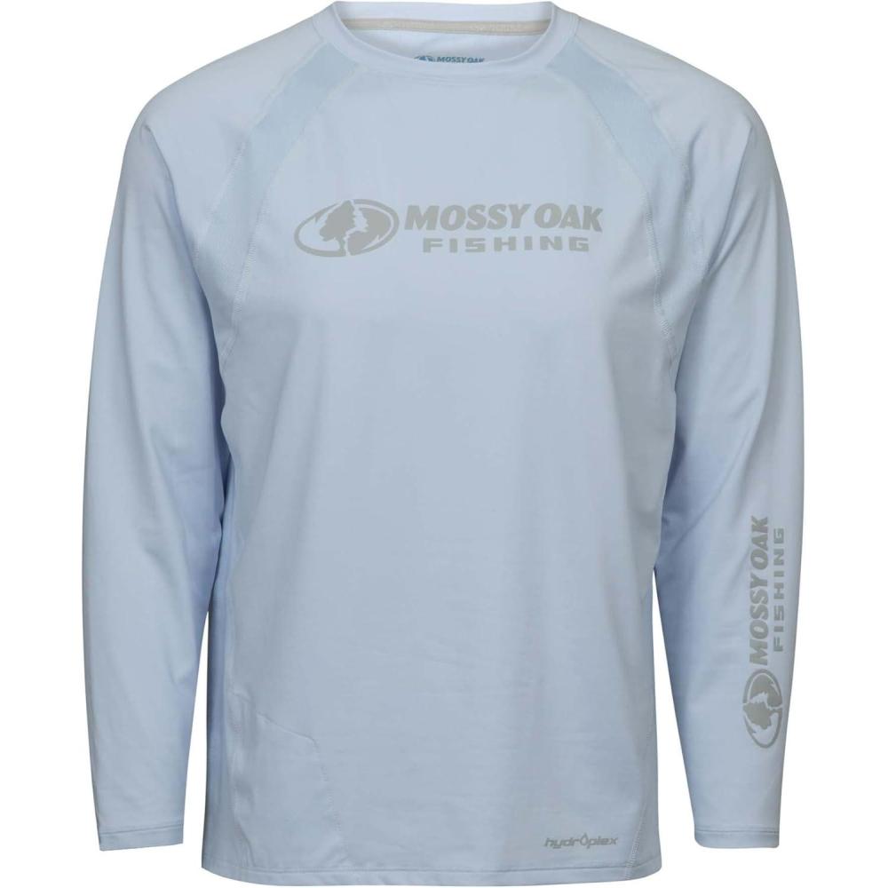 imageMossy Oak Mens Fishing Shirts for Men Long Sleeve with UPF 40 Sun ProtectionShirtLlusion Blue 21