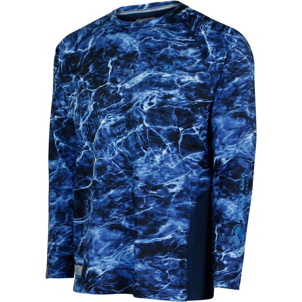 imageMossy Oak Mens Fishing Shirts for Men Long Sleeve with UPF 40 Sun ProtectionShirtMarlin