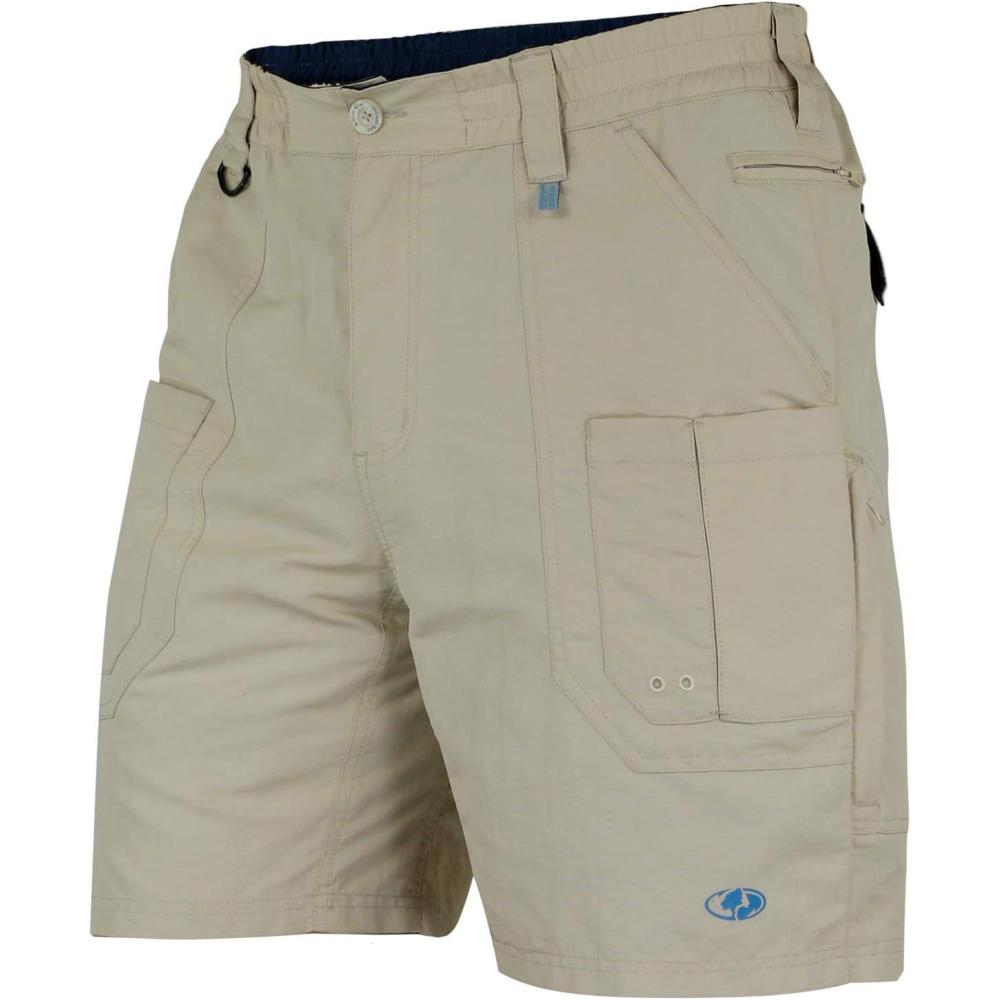 imageMossy Oak Mens XTR Fishing Shorts for Men Quick Dry Mens Hiking ShortsLight Khaki