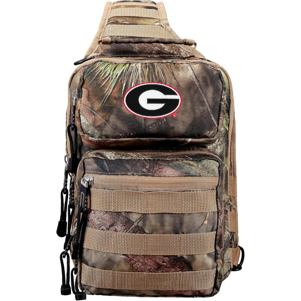 imageOfficially Licensed NCAA quotFlyoverquot Tactical Slingpack 12quot Mossy OakGeorgia Bulldogs
