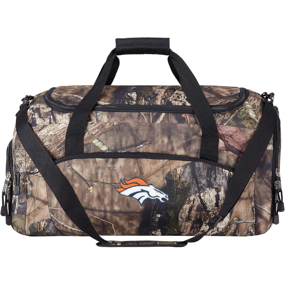 imageOfficially Licensed NFL quotBasecampquot Duffel Mossy Oak 20quot x 11quot x 125quotDenver Broncos