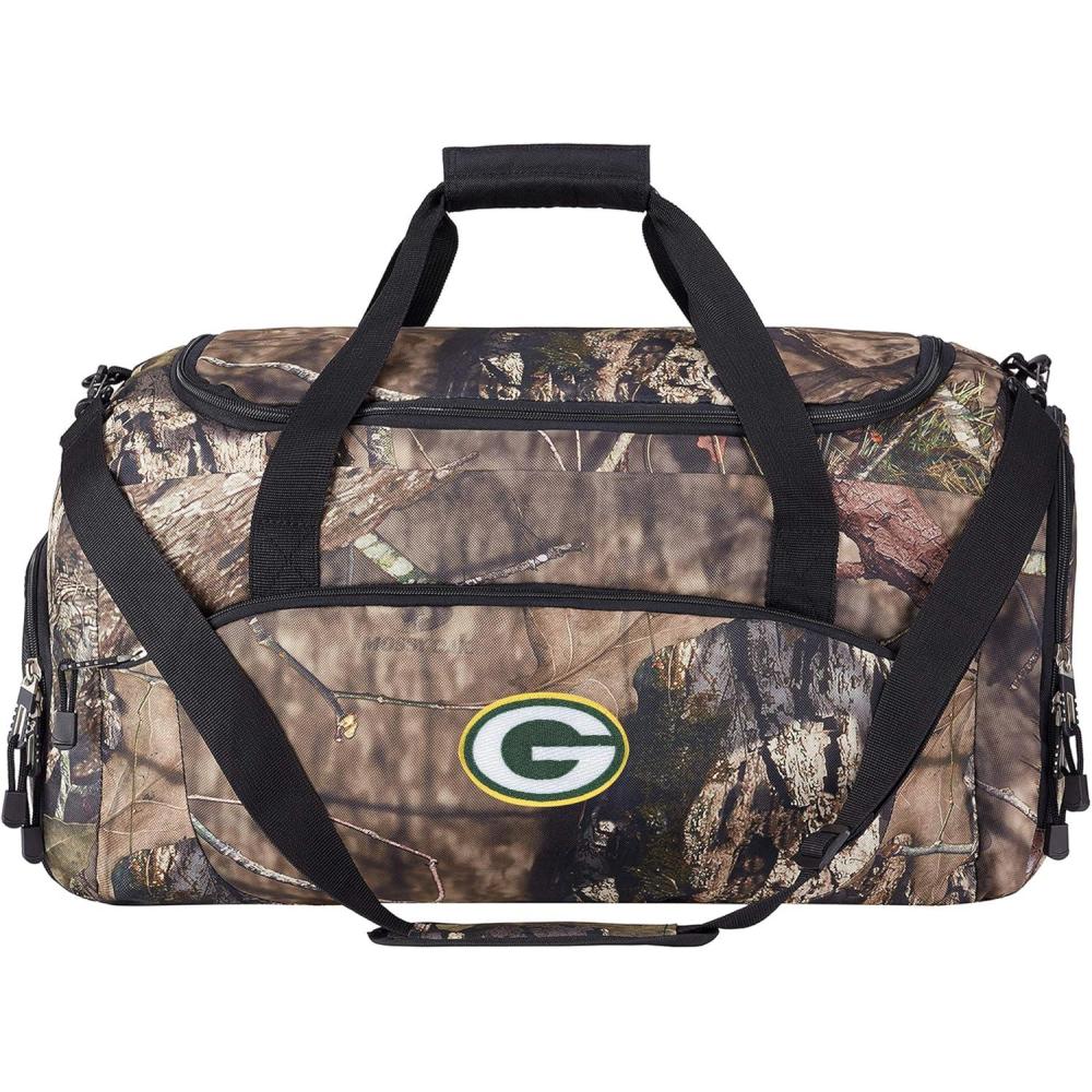 imageOfficially Licensed NFL quotBasecampquot Duffel Mossy Oak 20quot x 11quot x 125quotGreen Bay Packers