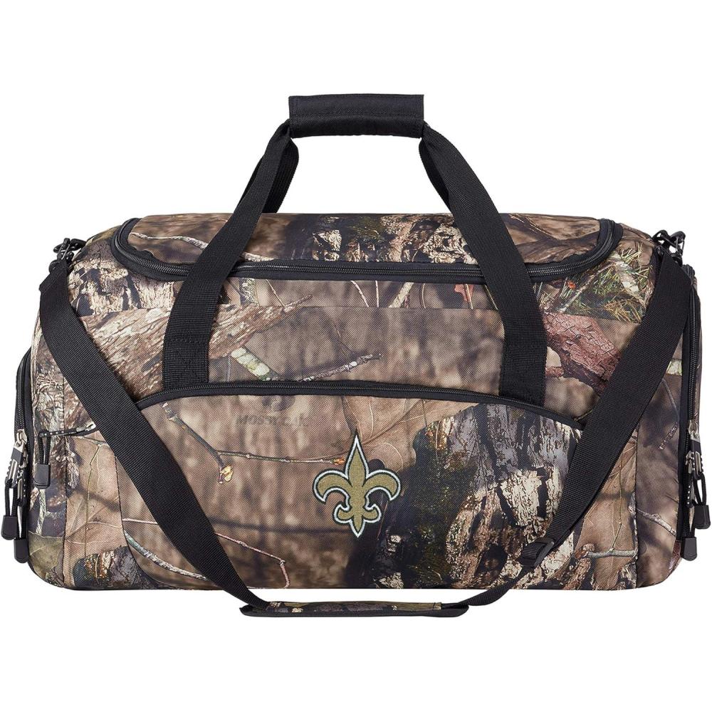 imageOfficially Licensed NFL quotBasecampquot Duffel Mossy Oak 20quot x 11quot x 125quotNew Orleans Saints