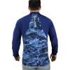EAG Elite Mossy Oak Elements Quarter Zip Performance Long Sleeve Pullover(Marlin)