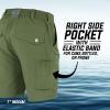 Mossy Oak Fishing Shorts for Men Quick Dry Flex(Navy)
