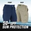 Mossy Oak Fishing Shorts for Men Quick Dry Flex(Navy)