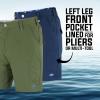 Mossy Oak Fishing Shorts for Men Quick Dry Flex(Olivine)