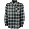 Mossy Oak Flannel Shirt for Men, Buffalo Plaid Long Sleeve Mens Flannel Shirts(Grey Buffalo Check)