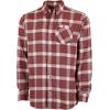 Mossy Oak Flannel Shirt for Men, Buffalo Plaid Long Sleeve Mens Flannel Shirts(Maroon Check)