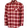 Mossy Oak Flannel Shirt for Men, Buffalo Plaid Long Sleeve Mens Flannel Shirts(Red Gradient)