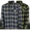 Mossy Oak Heavy Flannel Shirt for Men, Thermal Lined Plaid Mens Flannel Shirts(Grey Buffalo)