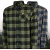 Mossy Oak Heavy Flannel Shirt for Men, Thermal Lined Plaid Mens Flannel Shirts(Olive Buffalo)