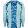 Mossy Oak Mens Fishing Shirts for Men Long Sleeve with UPF 40+ Sun ProtectionShirt(Iced Aqua)