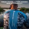 Mossy Oak Mens Fishing Shirts for Men Long Sleeve with UPF 40+ Sun ProtectionShirt(Mahi Mahi)