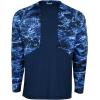 Mossy Oak Mens Fishing Shirts for Men Long Sleeve with UPF 40+ Sun ProtectionShirt(Marlin)