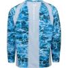 Mossy Oak Mens Fishing Shirts for Men Long Sleeve with UPF 40+ Sun ProtectionShirt(Nautical 21)