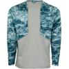 Mossy Oak Mens Fishing Shirts for Men Long Sleeve with UPF 40+ Sun ProtectionShirt(Spindrift)