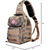 Officially Licensed NCAA “Flyover” Tactical Slingpack, 12″, Mossy Oak(Alabama Crimson Tide)