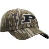Top of the World mens Mossy Oak Bottomland Original Camo College Crew Adjustable Hat(Purdue Boilermakers Black)