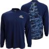 EAG Elite Mossy Oak Elements Quarter Zip Performance Long Sleeve Pullover(Marlin)