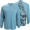 EAG Elite Mossy Oak Elements Quarter Zip Performance Long Sleeve Pullover(Spindrift)
