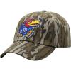 Mossy Oak Bottomland Original Camo College Crew Adjustable Hat(Kansas Jayhawks)