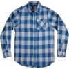 Mossy Oak Flannel Shirt for Men, Buffalo Plaid Long Sleeve Mens Flannel Shirts(Blue Heather Buffalo)