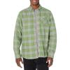 Mossy Oak Flannel Shirt for Men, Buffalo Plaid Long Sleeve Mens Flannel Shirts(Olive Buffalo Check)