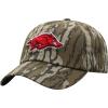 Top of the World mens Mossy Oak Bottomland Original Camo College Crew Adjustable Hat(Arkansas Razorbacks Black)
