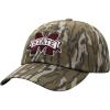 Top of the World mens Mossy Oak Bottomland Original Camo College Crew Adjustable Hat(Mississippi State Bulldogs Black)