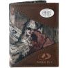 ZEP-PRO Men’s Mossy Oak Nylon and Leather Trifold Concho Wallet(Camo)