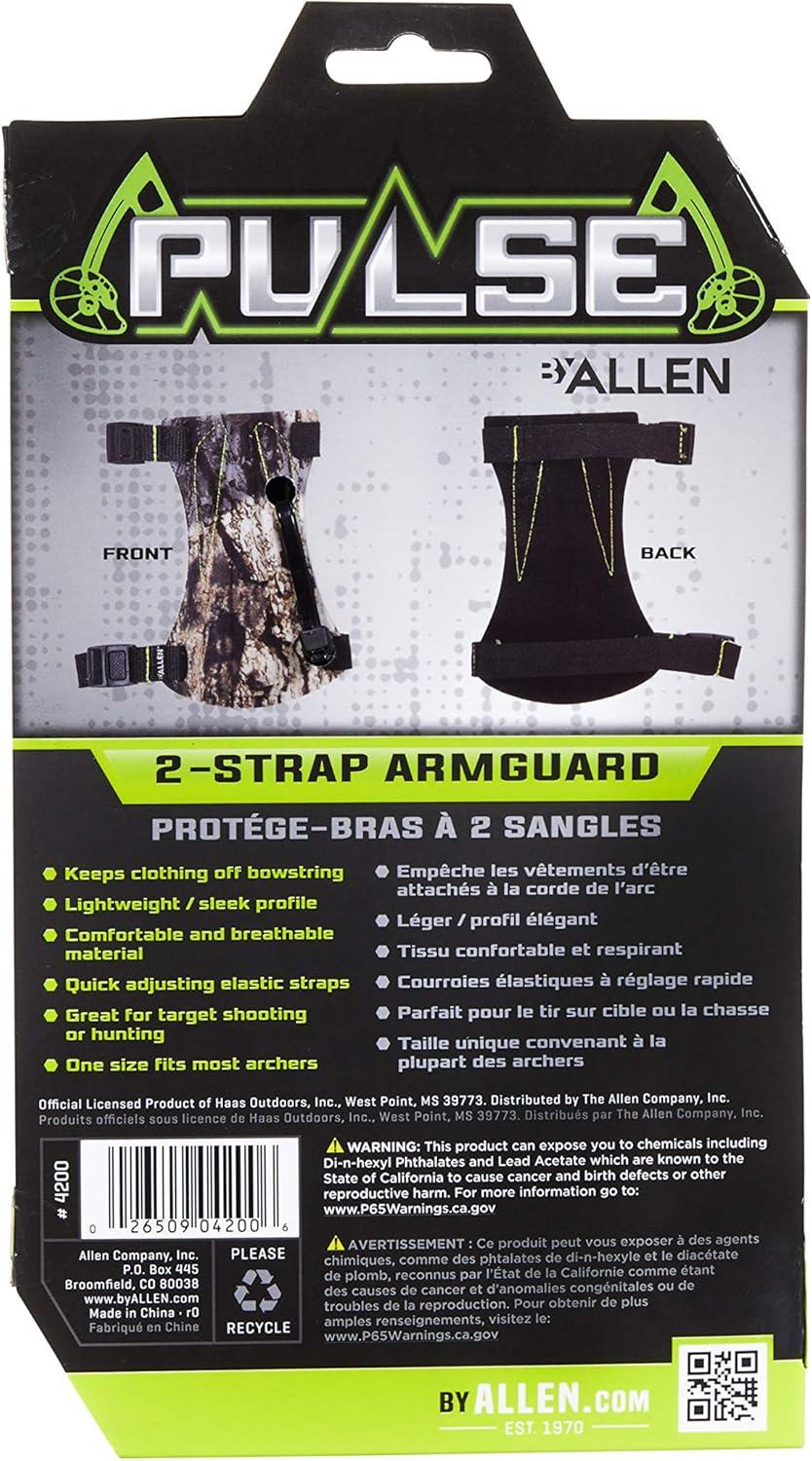 imageAllen 2Strap Archery Armguard 65quot Mossy Oak BreakUp Camo