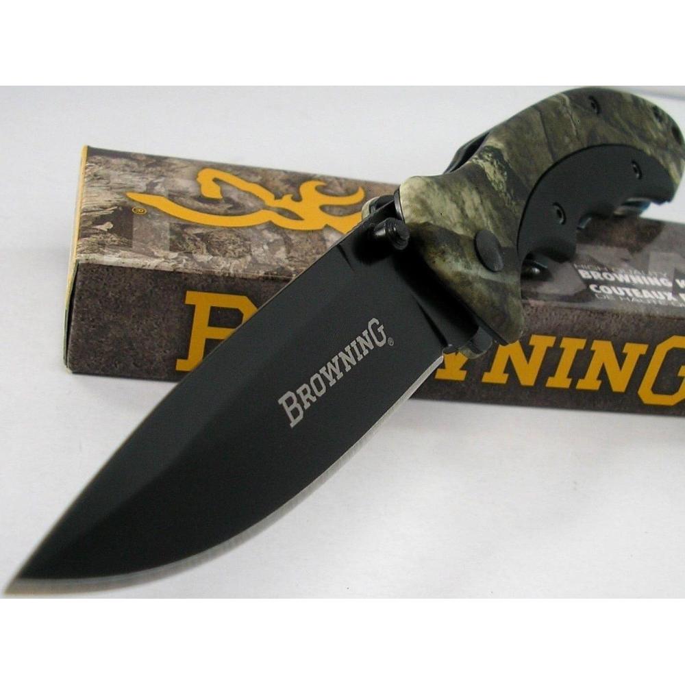 imageBrowning Knives 276 Mossy Oak Linerlock Knife with Black Blade