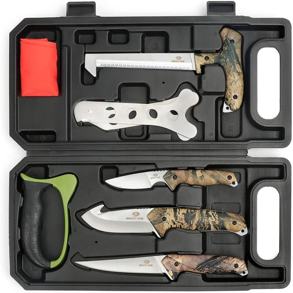 imageMossy Oak Hunting Field Dressing Kit  Portable Butcher Game Processor Set 8Piece