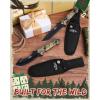 Mossy Oak Fixed Blade Hunting Knife Set – 2 Piece, Full Tang Handle Straight Edge and Gut Hook Blades Game Processing Knife, Sheath Included – Yellow Camo(Green Camo)