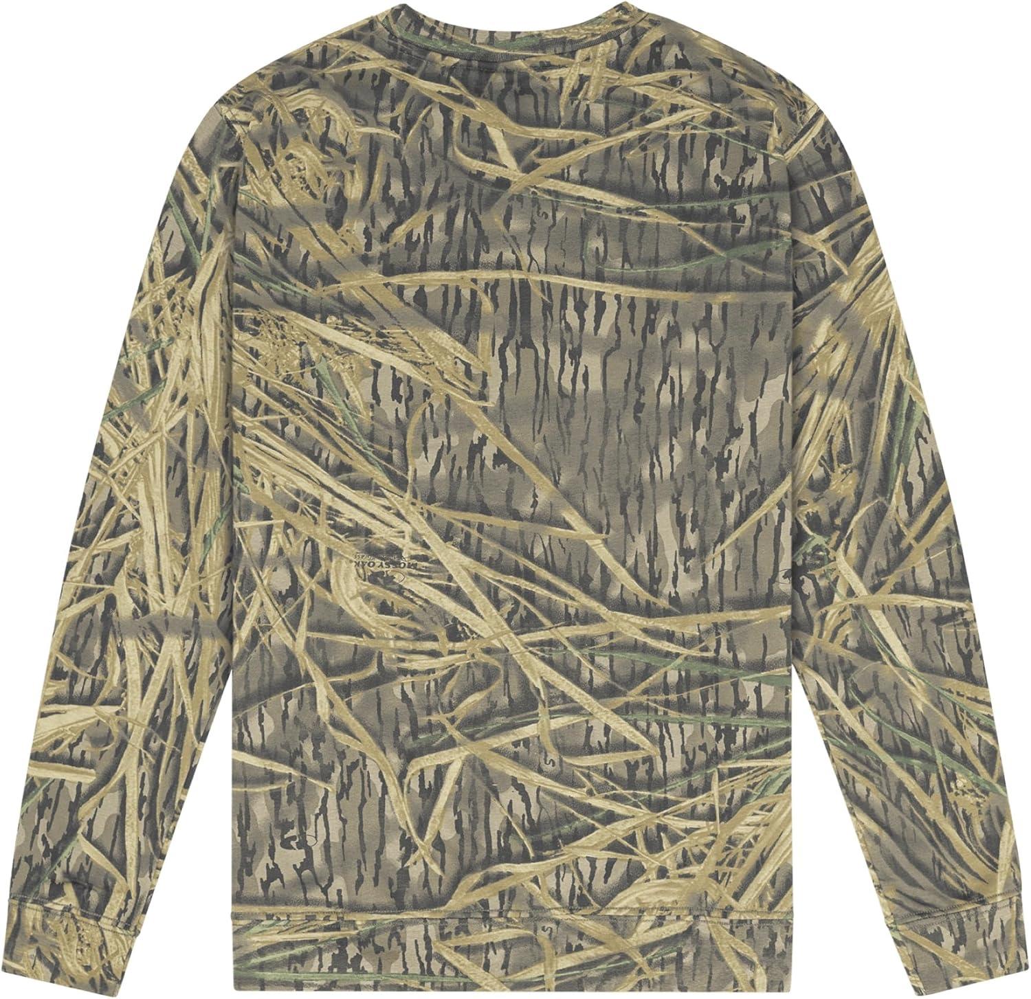 imageMossy Oak Vintage Crewneck Sweatshirt for Men Hunting Camo Shirt with Soft Cotton Blend for Casual Wear Camping ampamp HikingOriginal Shadowgrass
