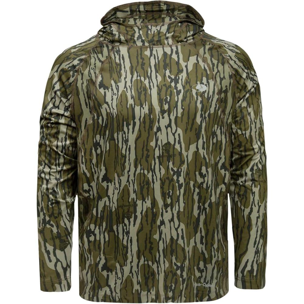 imageMossy Oak Mens Camo Hoodie Lightweight Hunting ShirtsOriginal Bottomland