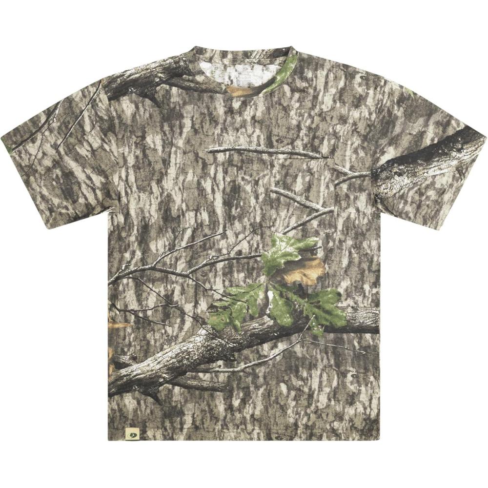 imageMossy Oak Short Sleeve Cotton Mens Camo Hunting ShirtCountry Roots