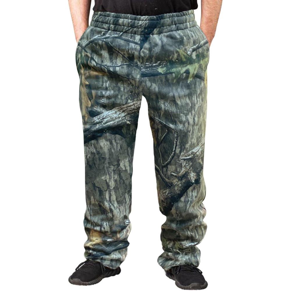 imageTrailCrest by Treel Mossy OakCamo Open Bottom Lounge Hunting SweatpantsCountry Roots