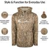 Drake Waterfowl® MST Performance Camouflage Hoodie, Double-Lined Hood, Cotton/Poly Blend, and Kangaroo Pouch for Comfort(Mossy Oak Bottomland)