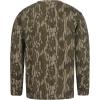 Mossy Oak Men’s Camo Long Sleeve Hunting Shirt, Cotton Blend Camouflage Lightweight Shirt for Turkey Hunting, Fishing, Hiking(Original Bottomland)