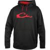 Drake Waterfowl® MST Performance Camouflage Hoodie, Double-Lined Hood, Cotton/Poly Blend, and Kangaroo Pouch for Comfort(Black/Red)