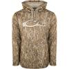 Drake Waterfowl® MST Performance Camouflage Hoodie, Double-Lined Hood, Cotton/Poly Blend, and Kangaroo Pouch for Comfort(Mossy Oak Bottomland)