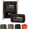 Mossy Oak Paracord Rope 750 with 11 Inner Strands | Survival Gear for Camping, Hunting, Fishing, Hiking, 4mm Parachute Cord(Black)
